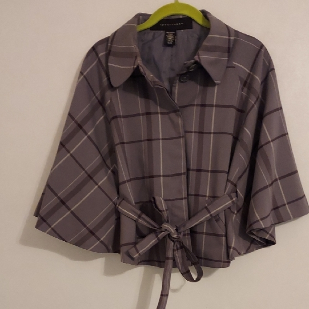Apostrophe' Button Down Cape